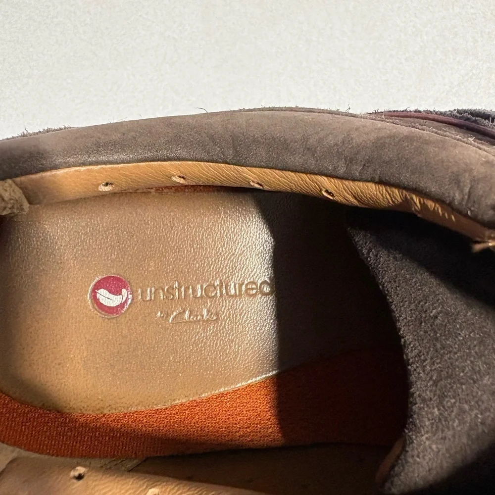 Clarks Dark Brown Leather Oxfords